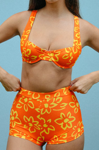Babysitter Bikini Top - Malibu Orange
