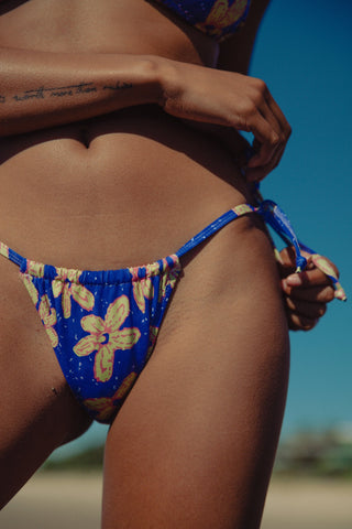 Vice Bikini Pant - Daisy Baby Navy (Recycled Nylon)