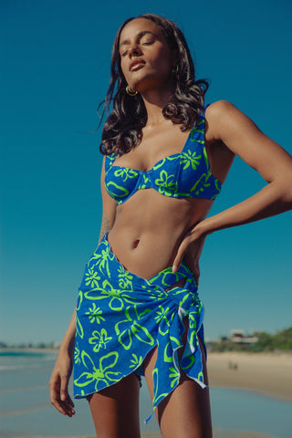 Sarong - Castaway Blue (Organic Cotton Lycra SALE/SECOND)