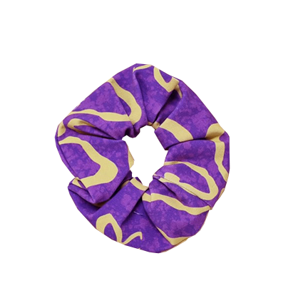 Scrunchie - Purple Castaway (Organic Cotton SALE/SECOND)